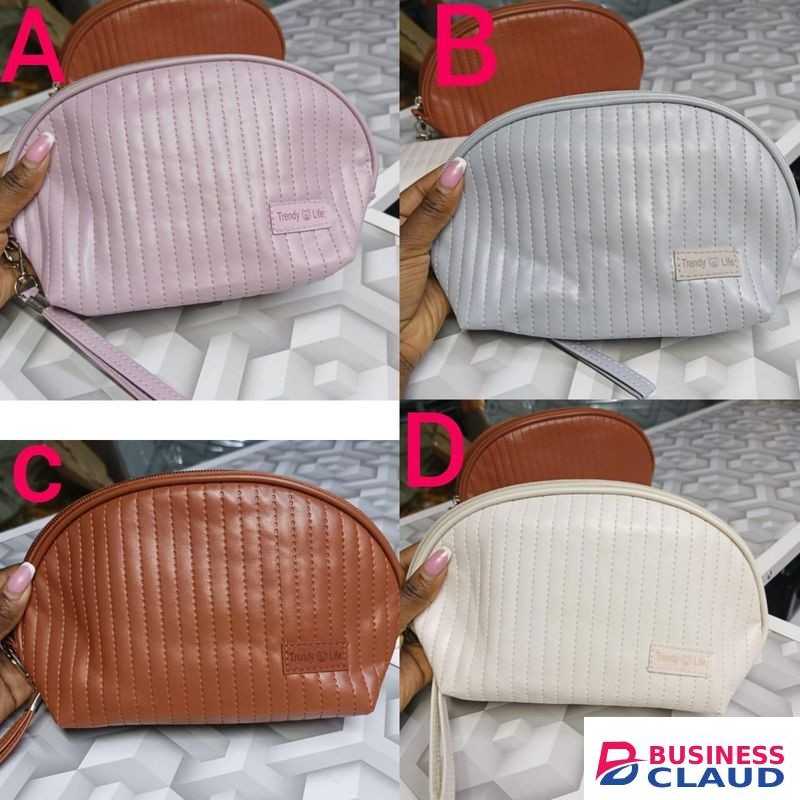 Portable Makeup Bag, waterproof leather pouch