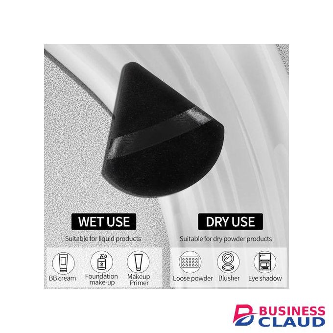 4 Pcs Powder Puff Soft Face Triangle Makeup Puff Sponge, For Blending & Contouring