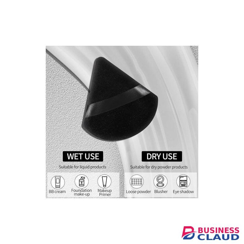 4 Pcs Powder Puff Soft Face Triangle Makeup Puff Sponge, For Blending & Contouring