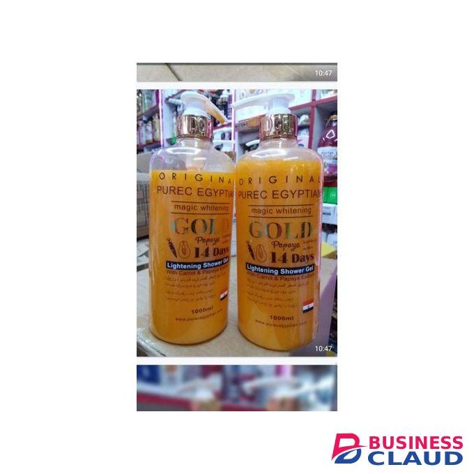 Purec Egyptian Whitening Gold Face And Body Lotion Anti-dark Spot, And Anti-blemishes.