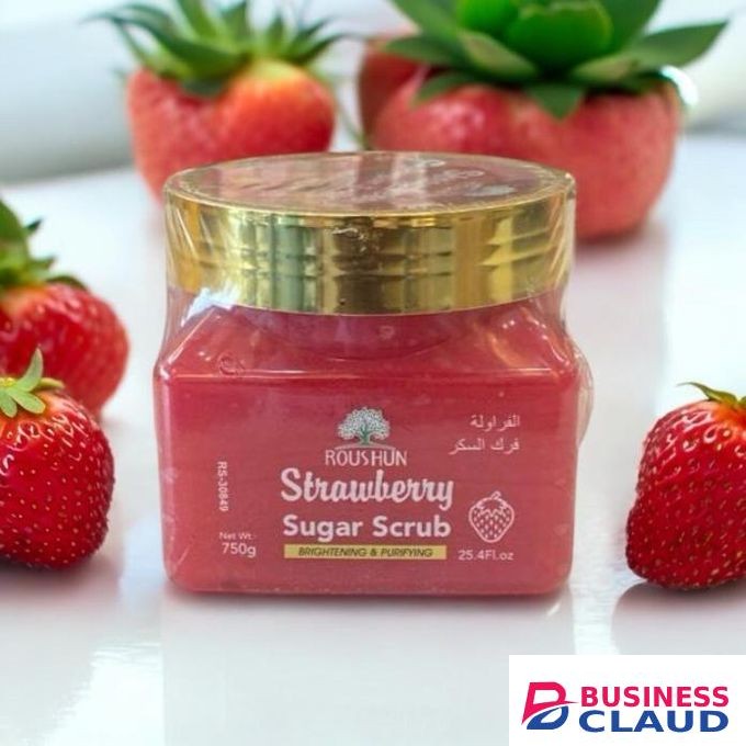 Roushun Strawberry Sugar Scrub – (Brightening & Purifying Body Scrub)