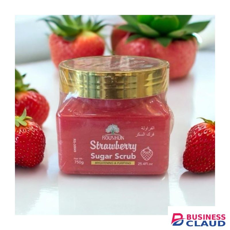 Roushun Strawberry Sugar Scrub – (Brightening & Purifying Body Scrub)