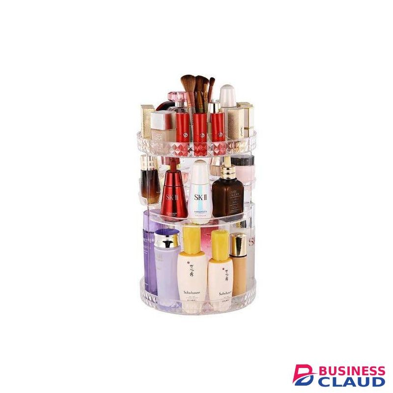 360Â° Rotating cosmetic organizer