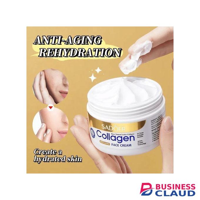 SADOER Collagen Anti Aging face cream Moisturizing, Smoothing and Fades Fine Lines