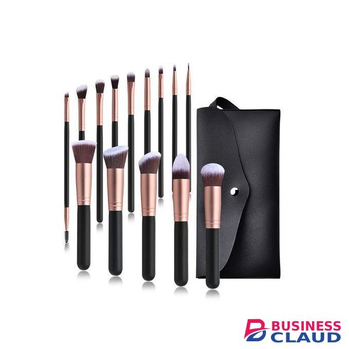 15PCS Professional Makeup Brush Set Foundation Brush Blending Powder Blush Concealer Eye Make Up Brush with Bag