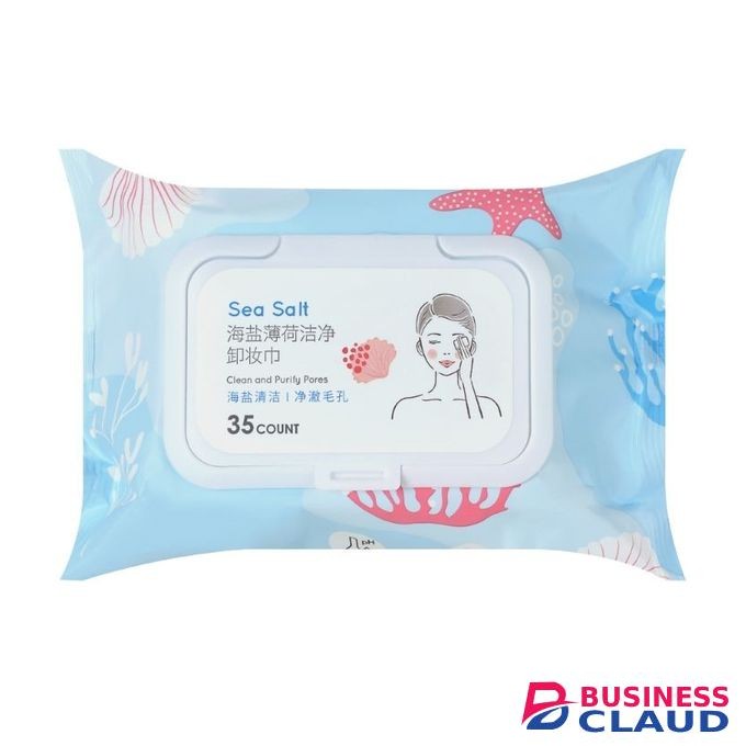 Miniso Sea Salt Mint Makeup Remover Wipes (35 Wipes).