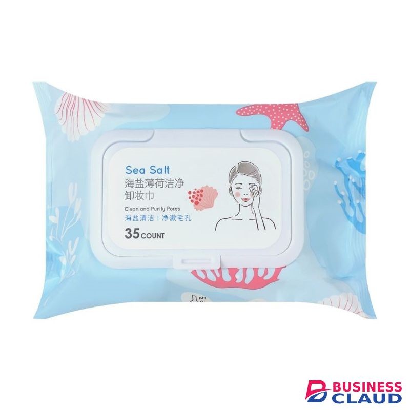 Miniso Sea Salt Mint Makeup Remover Wipes (35 Wipes).