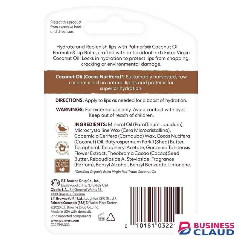 PALMER'S Coconut Oil Formula Lip Balm with Vitamin E (Pack of 2)