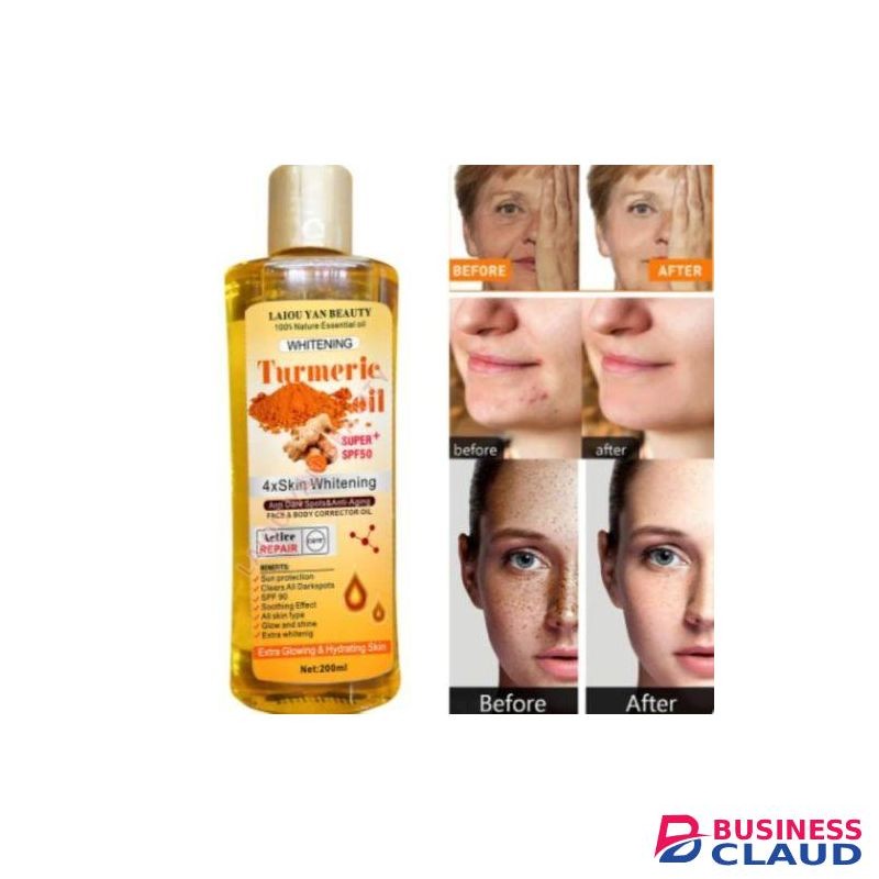 Laiou Yan Beauty Yan Beauty Turmeric Oil for Dark Spots, Facial Oils Turmeric Skincare Oil for Dry Skin, Wrinkles, Acne, Evens Tone, Moisturizing Face Oil