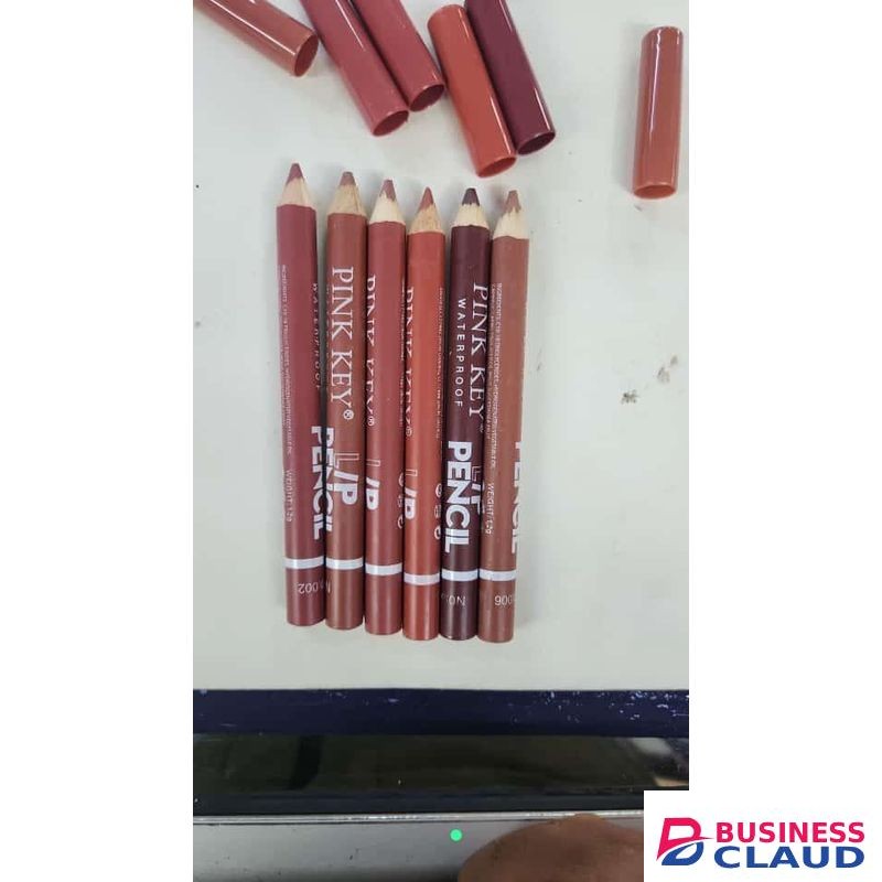 6pcs Nude lip liner pencil pink key