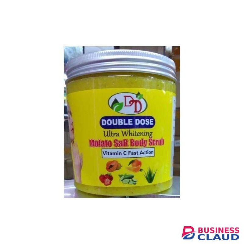 DOUBLE DOSE Molato Ultra Whitening Salt Body Scrub with Vitamin C Fast Action For Hydrating,Exfoliating ,Nourishing