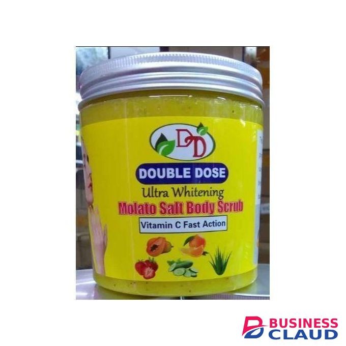 DOUBLE DOSE Molato Ultra Whitening Salt Body Scrub with Vitamin C Fast Action For Hydrating,Exfoliating ,Nourishing