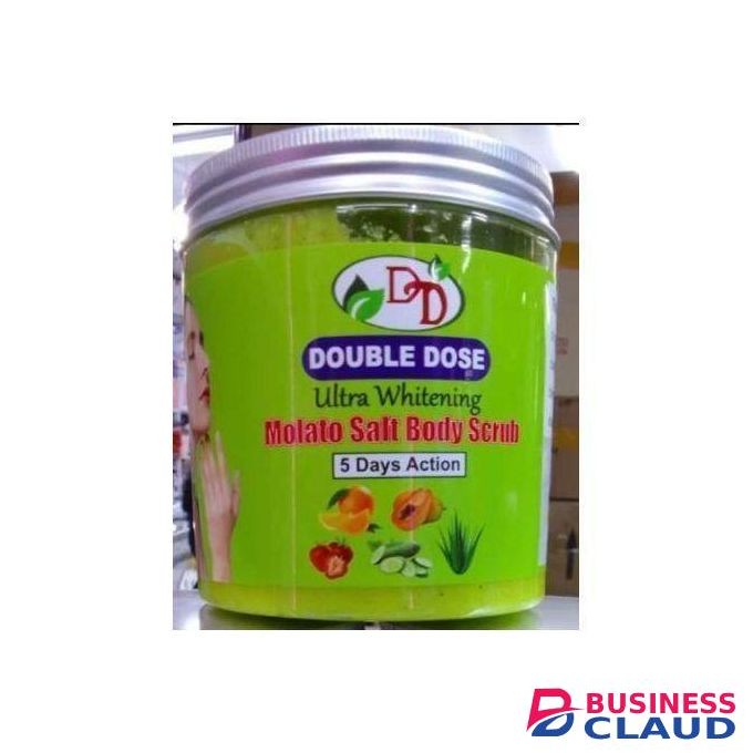 DOUBLE DOSE Molato Ultra Whitening Salt Body Scrub 5 Day Action For Hydrating,Exfoliating ,Nourishing