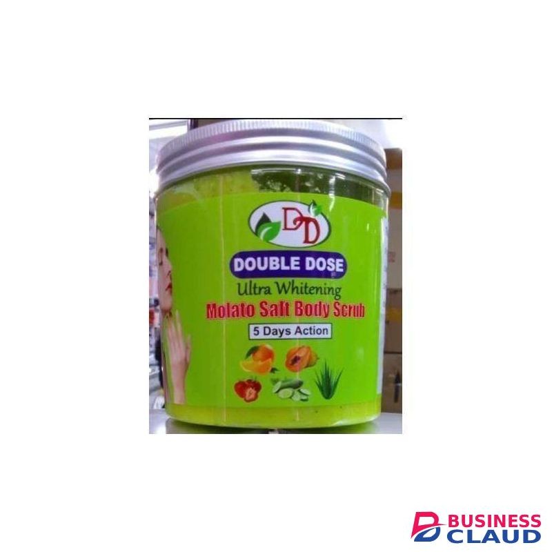 DOUBLE DOSE Molato Ultra Whitening Salt Body Scrub 5 Day Action For Hydrating,Exfoliating ,Nourishing