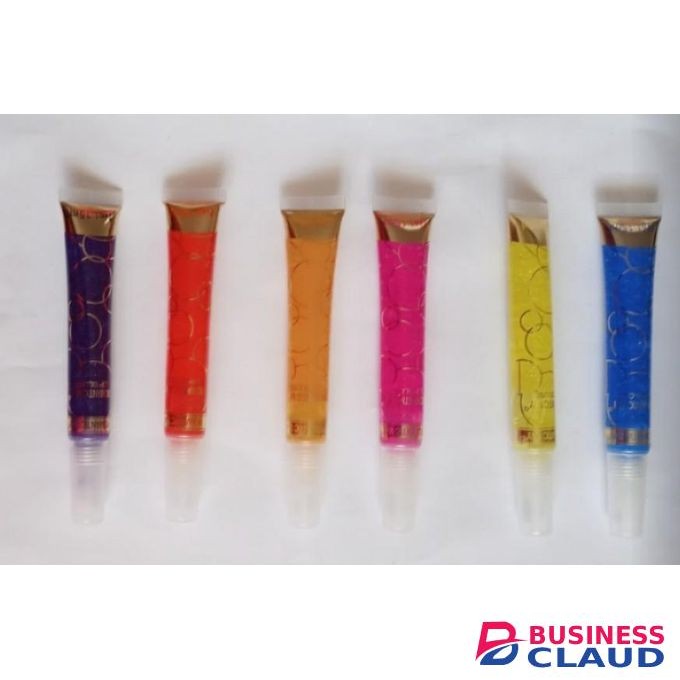 Miss Look Beauty New Slim Long-lasting Pack of 6 Mixed Fruity Lip Gloss Moisturising & Shiny 15m