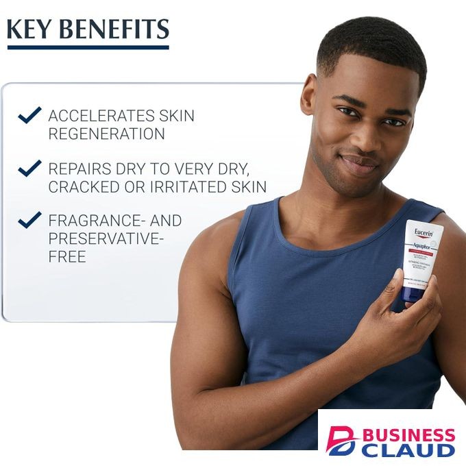Eucerin Aquaphor Soothing Skin Balm 45ml, Repairing Cream For Dry, Cracked And Irritated Skin, Fragrance-Free Ointment Ideal For Hands, Feet, And Body, Fragrance-Free, Water-Free Formula