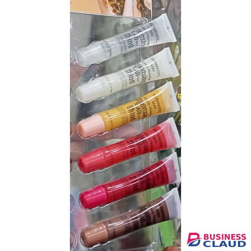 Miss Look 6Pcs Squeezing N Shine Lip Gloss Fruit Lip Balm