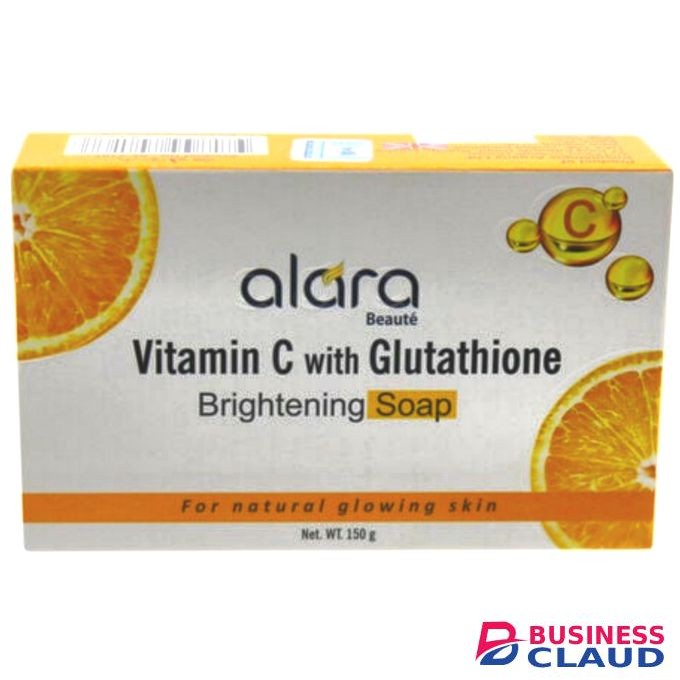 Alara Beauté VITAMIN C with GLUTATHIONE Brightening Soap. Helps Skin Reveal It's Graceful & Glowing Aura