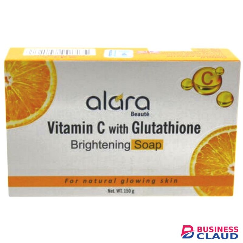 Alara Beauté VITAMIN C with GLUTATHIONE Brightening Soap. Helps Skin Reveal It's Graceful & Glowing Aura