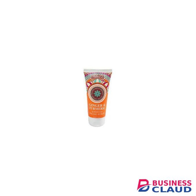 Beauty Formulas Ginger And Turmeric Superfood Facial Scrub Orange 150ml
