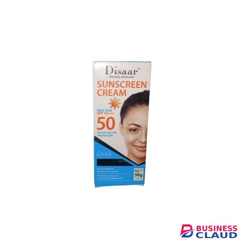 Disaar Sunscreen Sensitive Sun Cream Sunblock SPF 50 - 50g