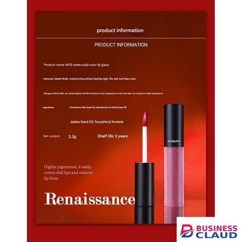 Myg BM6 Liquid Matte Lipstick Waterproof Velvet Ink