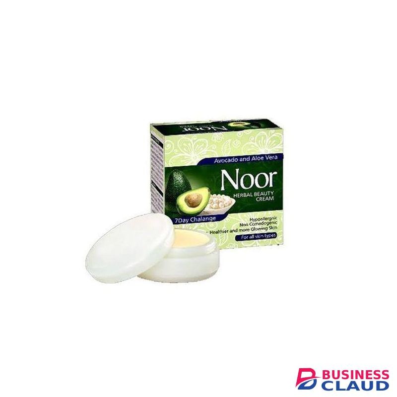 Noor Avocado & Aloe Vera Herbal Glow Cream – 7-Day Skin Brightening Moisture Repair
