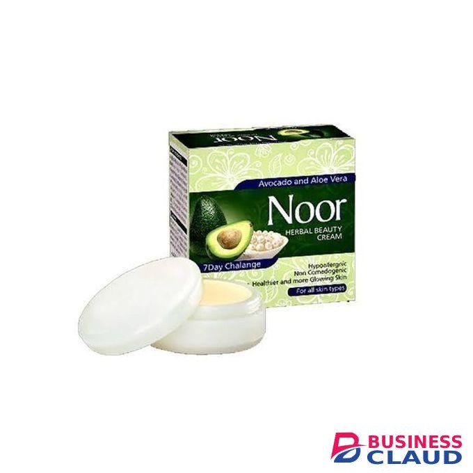 Noor Avocado & Aloe Vera Herbal Glow Cream – 7-Day Skin Brightening Moisture Repair