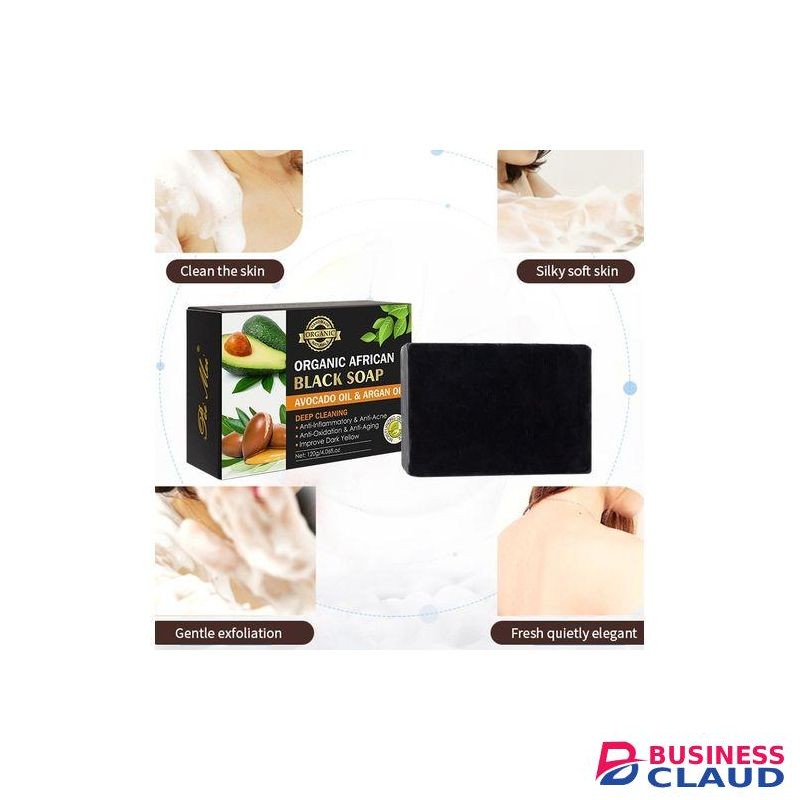 Pei Mei Organic African Black Soap Avocado Oil & Argan Oil soap -120g
