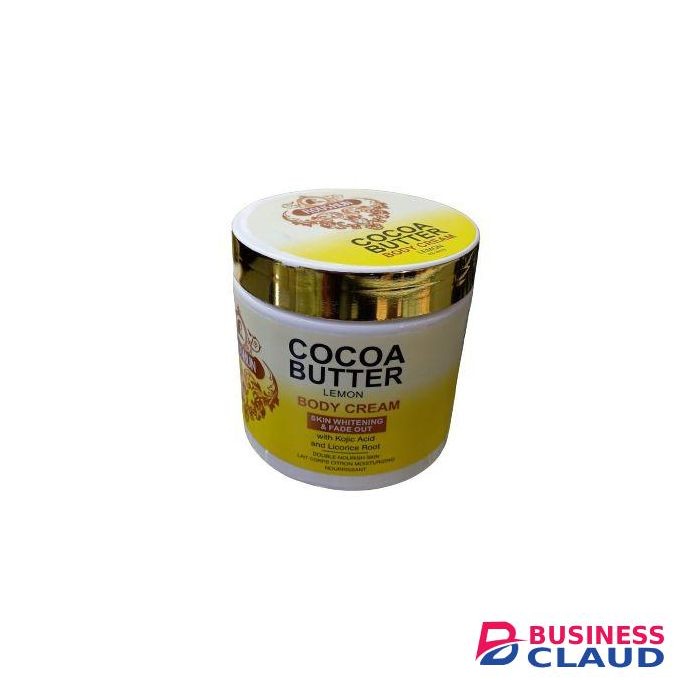 Roushun COCOA BUTTER Body Cream With Kojic. Moisturizes, Smooths, Fades Spots, Evens Skin Tone & Glows