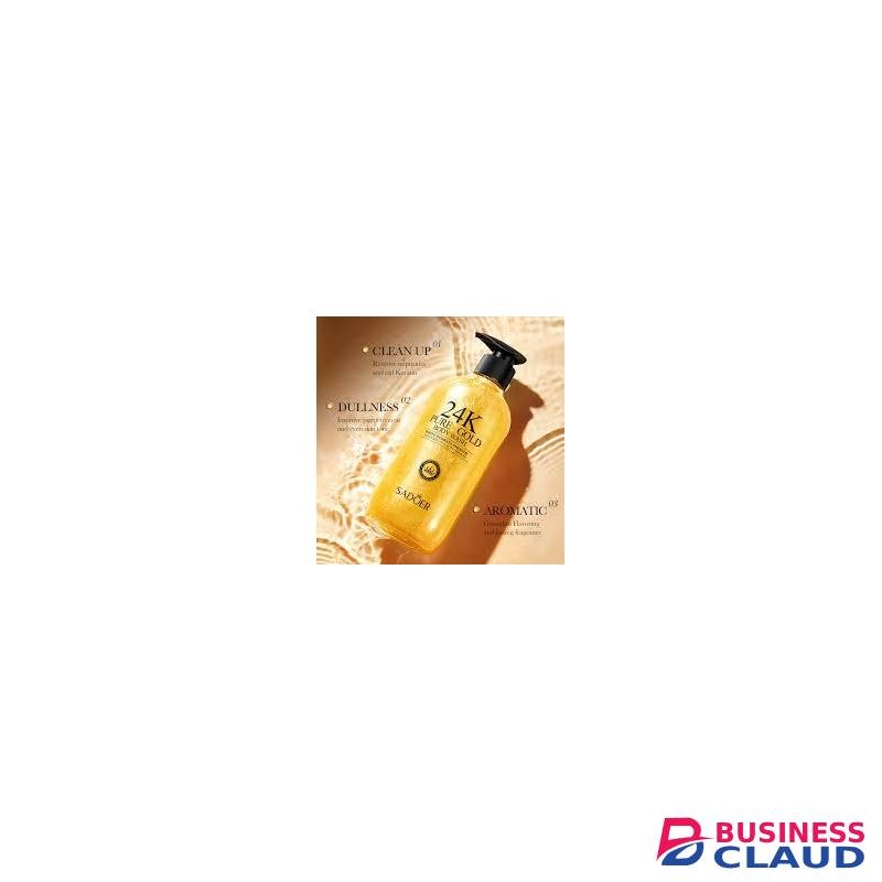 SADOER 24K Pure Gold Body Wash White Hydrate Smooth Cleansing Anti-Aging Firming