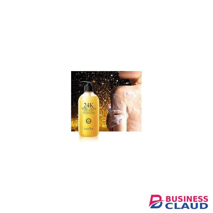 SADOER 24K Pure Gold Body Wash White Hydrate Smooth Cleansing Anti-Aging Firming