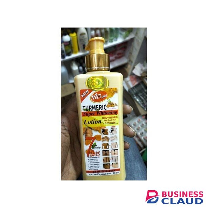 VEET GOLD Turmeric body lotion Super Whitening Skin Repair Anti-Aging Removes Wrinkles, Dark Spots & Smooths 1000ml