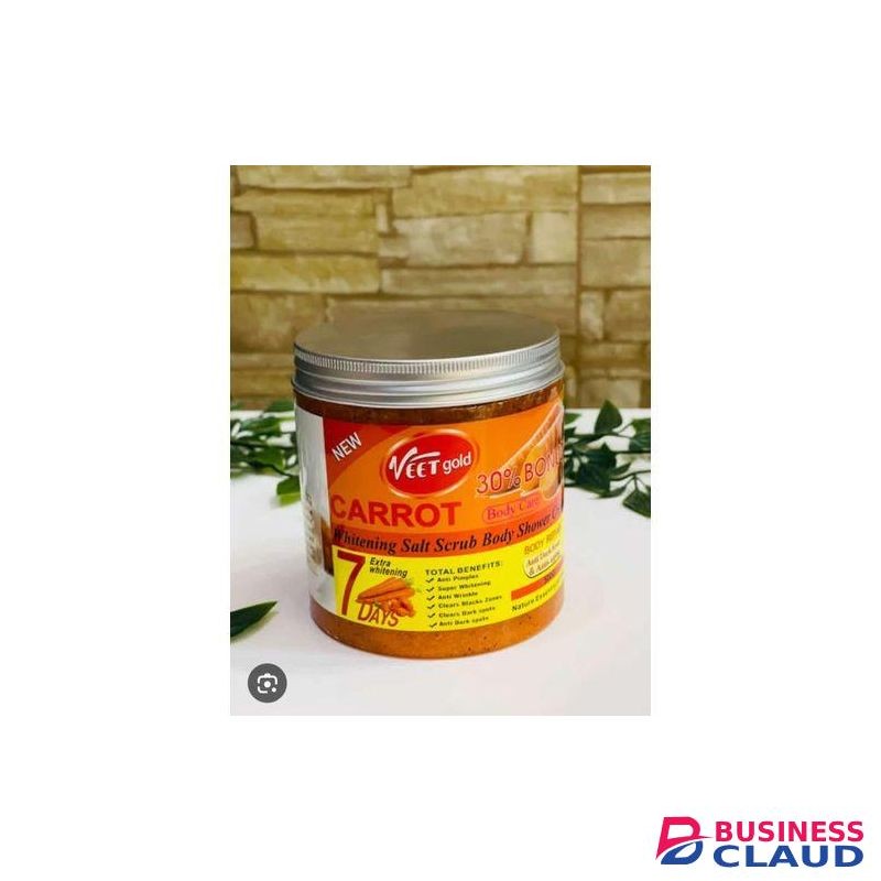 VEET GOLD Carrot 7days Lightening, Anti-aging Skin Repair Salt Scrub