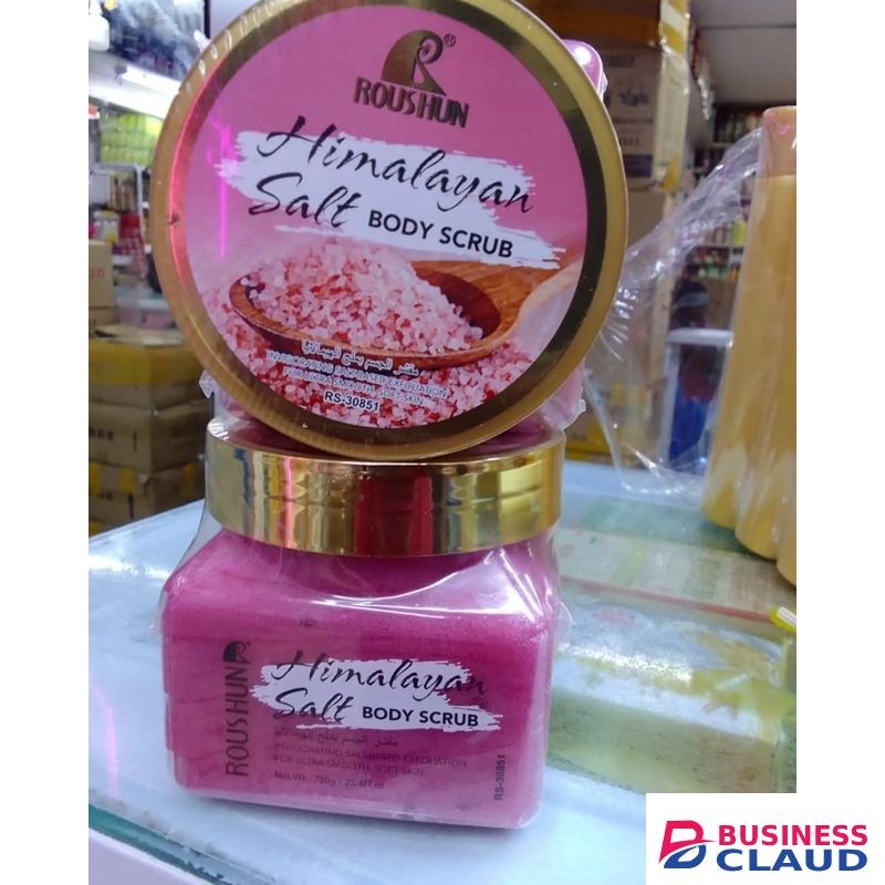 Roushun Exfoliating Himalayan Salt Body Scrub For Moisturizing , Anti- acne,skin even tone / 750g