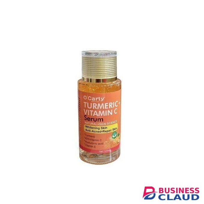 O'Carly Serum Turmeric + Vitamin C Serum Brightens Skin, Lightens Dark Spots, Evens Tone, Hydrates Deeply, Nourishes, Anti-inflammatory Benefits