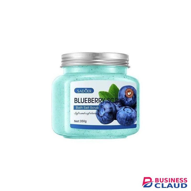 SADOER Soft and exfoliating Sea salt blue berry Body scrub -350g