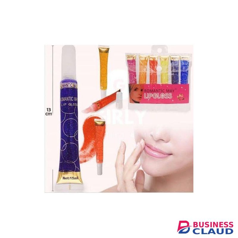 Miss Look 6Pcs Glitter & Shimmer Lip Gloss (15ml)