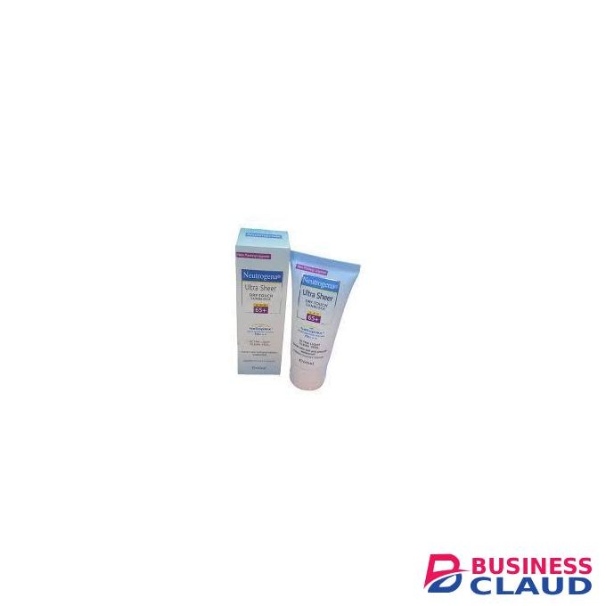 Ultra Sheer Lightweight SPF65 Sunscreen Sunblock Suncream Fast Absorption Leaves No Whitecast Gentle for Tender and Sensitive Skin