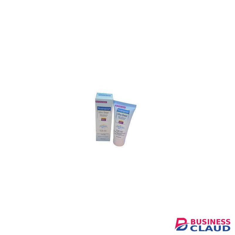 Ultra Sheer Lightweight SPF65 Sunscreen Sunblock Suncream Fast Absorption Leaves No Whitecast Gentle for Tender and Sensitive Skin