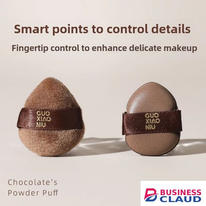 Made 6 Pcs Chocolate Cookie-shaped Makeup Puff/Fond De Teint Powder Puff Réutilisable