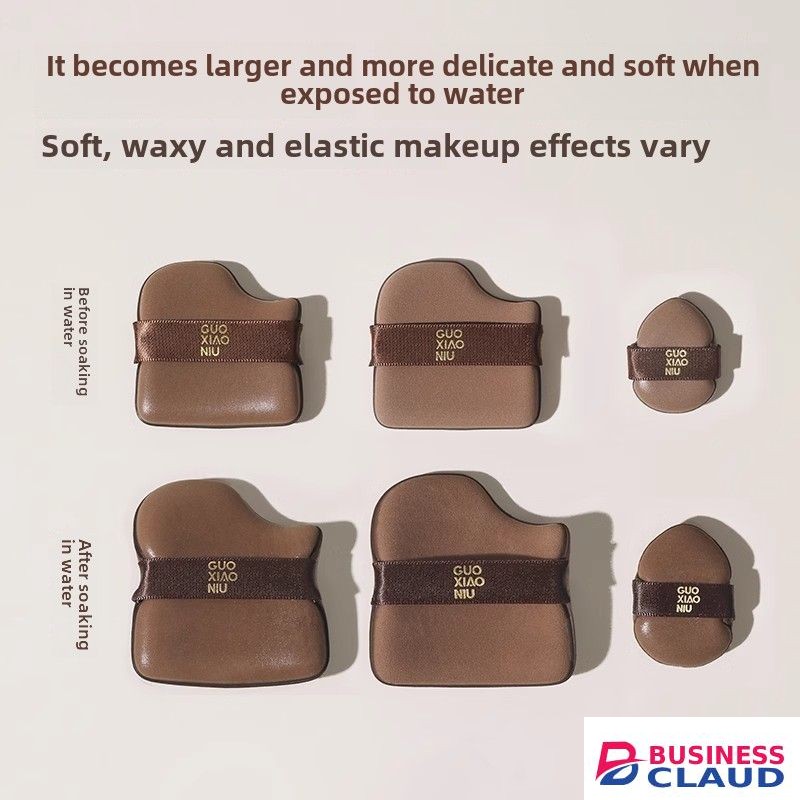 Made 6 Pcs Chocolate Cookie-shaped Makeup Puff/Fond De Teint Powder Puff Réutilisable