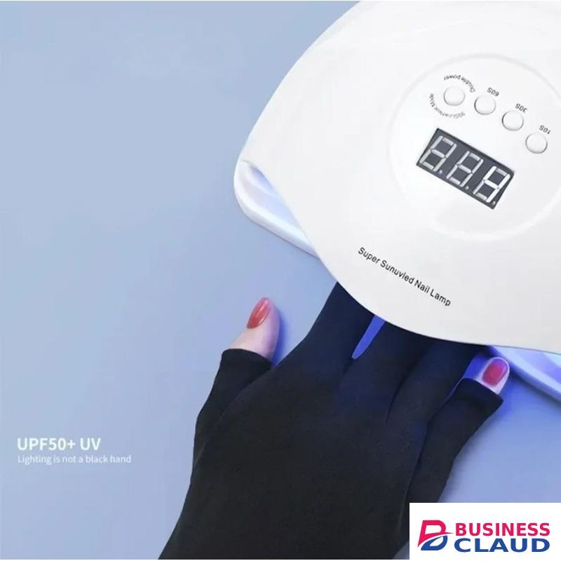 UV Gloves for Gel Manicures UPF50+ Fingerless UV Light Gloves for Gel Nails UV Nails Gloves Manicure Gloves UV Protection Gloves