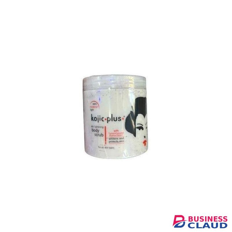 Kojic Acid Brightening Scrub Kojic+ Exfoliating Body Scrub Skin Lightening Kojic Body Treatment Kojic Whitening Scrub for Hyperpigmentation Glow Boost Kojic Body Polish