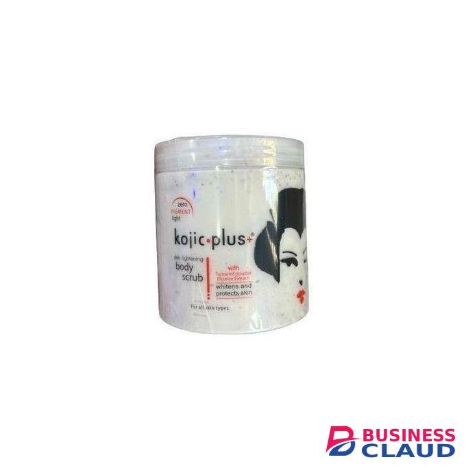 Kojic Acid Brightening Scrub Kojic+ Exfoliating Body Scrub Skin Lightening Kojic Body Treatment Kojic Whitening Scrub for Hyperpigmentation Glow Boost Kojic Body Polish