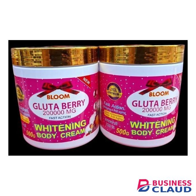 Gluta Berry BLOOM GLUTA Fast Action Whitening & Anti-AGING Body scrub. Whitens, Fade Dark Spots, Freckles, Prevent skin aging, Moisturizes & Brightens
