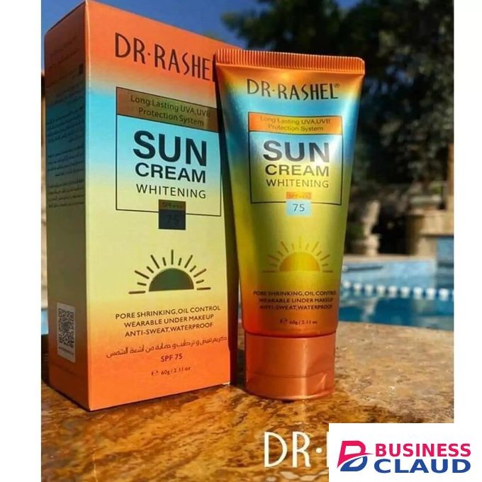 Dr. Rashel Sunscreen Sunblock Sun Cream Prevent Sunburn Block Sun Damage Tanning Aging For Outdoors Beach Sun Exposure SPF75 PA+++ Smooth No Whiteness