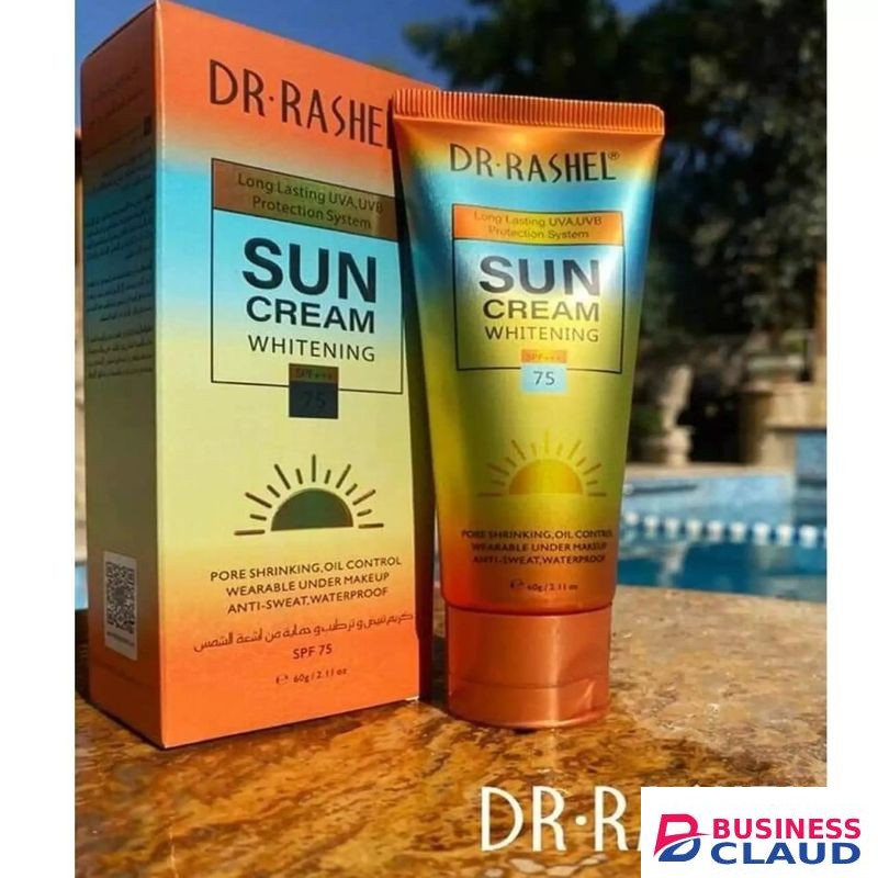Dr. Rashel Sunscreen Sunblock Sun Cream Prevent Sunburn Block Sun Damage Tanning Aging For Outdoors Beach Sun Exposure SPF75 PA+++ Smooth No Whiteness