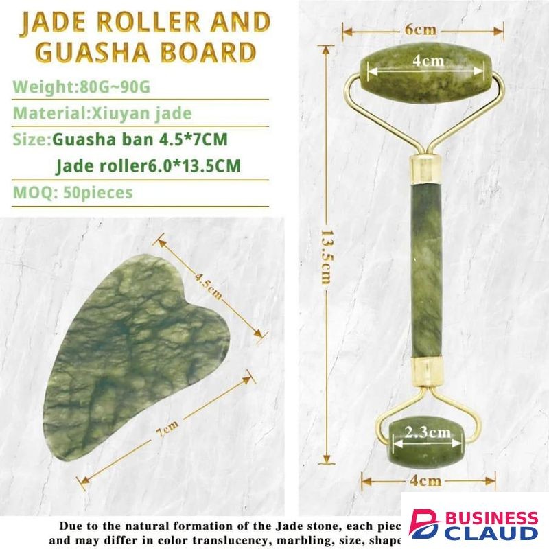 Natural Jade Face Lift Roller and Massager Tool Facial Body &Anti Wrinkle Beauty Massager
