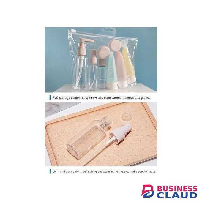 11pcs Travel Storage Set Cosmetics Empty Bottle Travel Wash